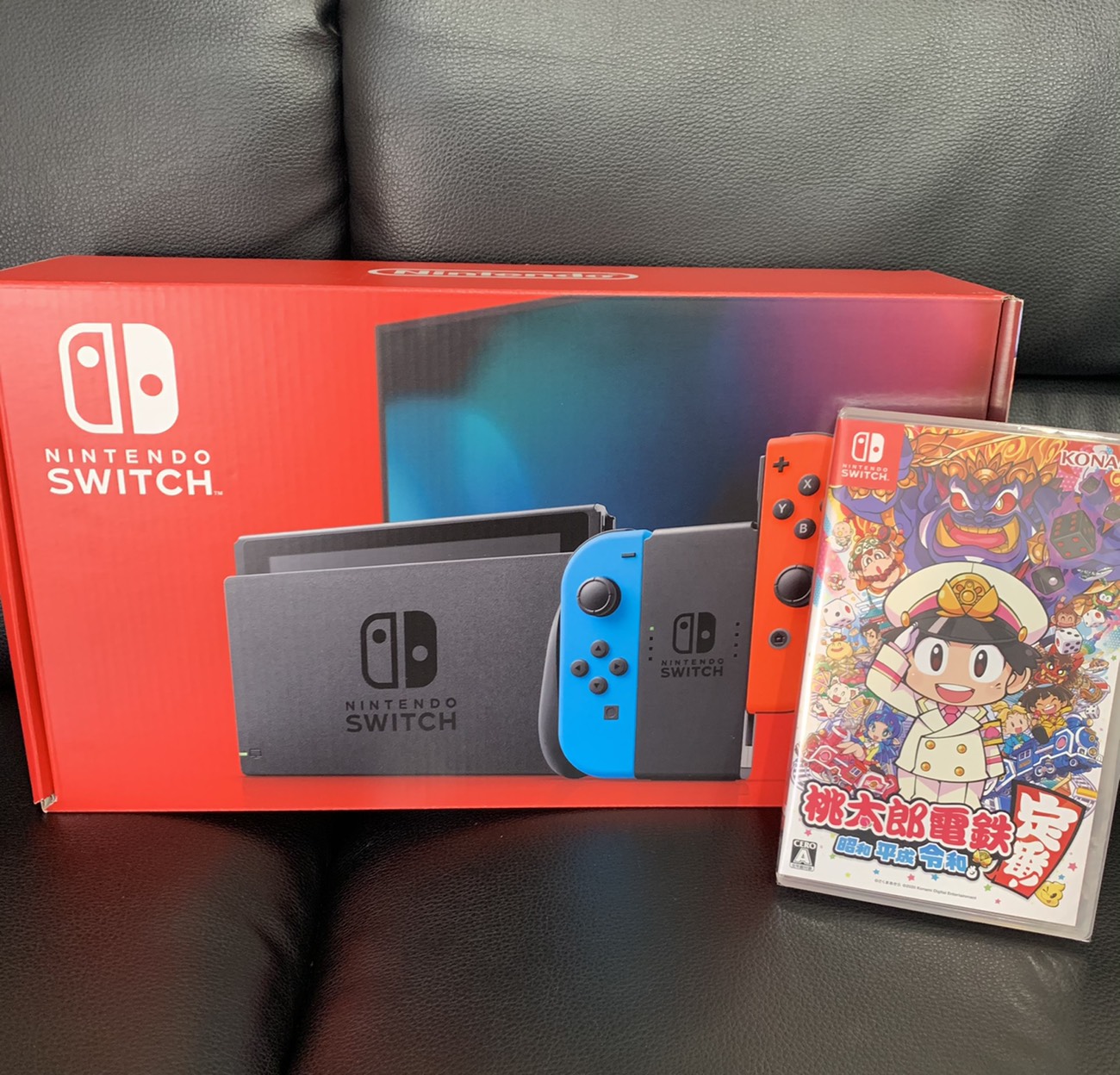 買取商品：【新品】Nintendo Switch(本体) + 桃太郎電鉄(ソフト)