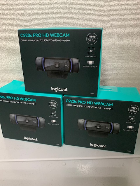 買取商品：【新品未開封】Logicool ウェブカメラ C920s 3台