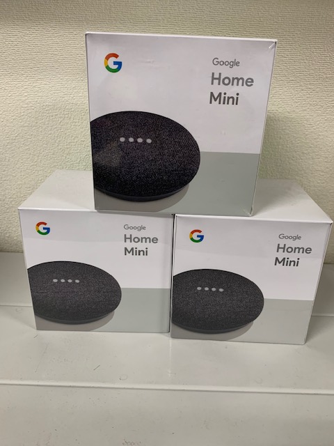 買取商品：【新品未開封】Google Home mini　3台