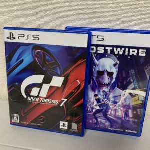 PS5ソフト　グランツーリスモ7　/　GHOSTWIRE TOKYO　中古