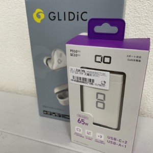 GLIDiC 完全ワイヤレスイヤホン TW-6100 / GaN充電器 新品未開封