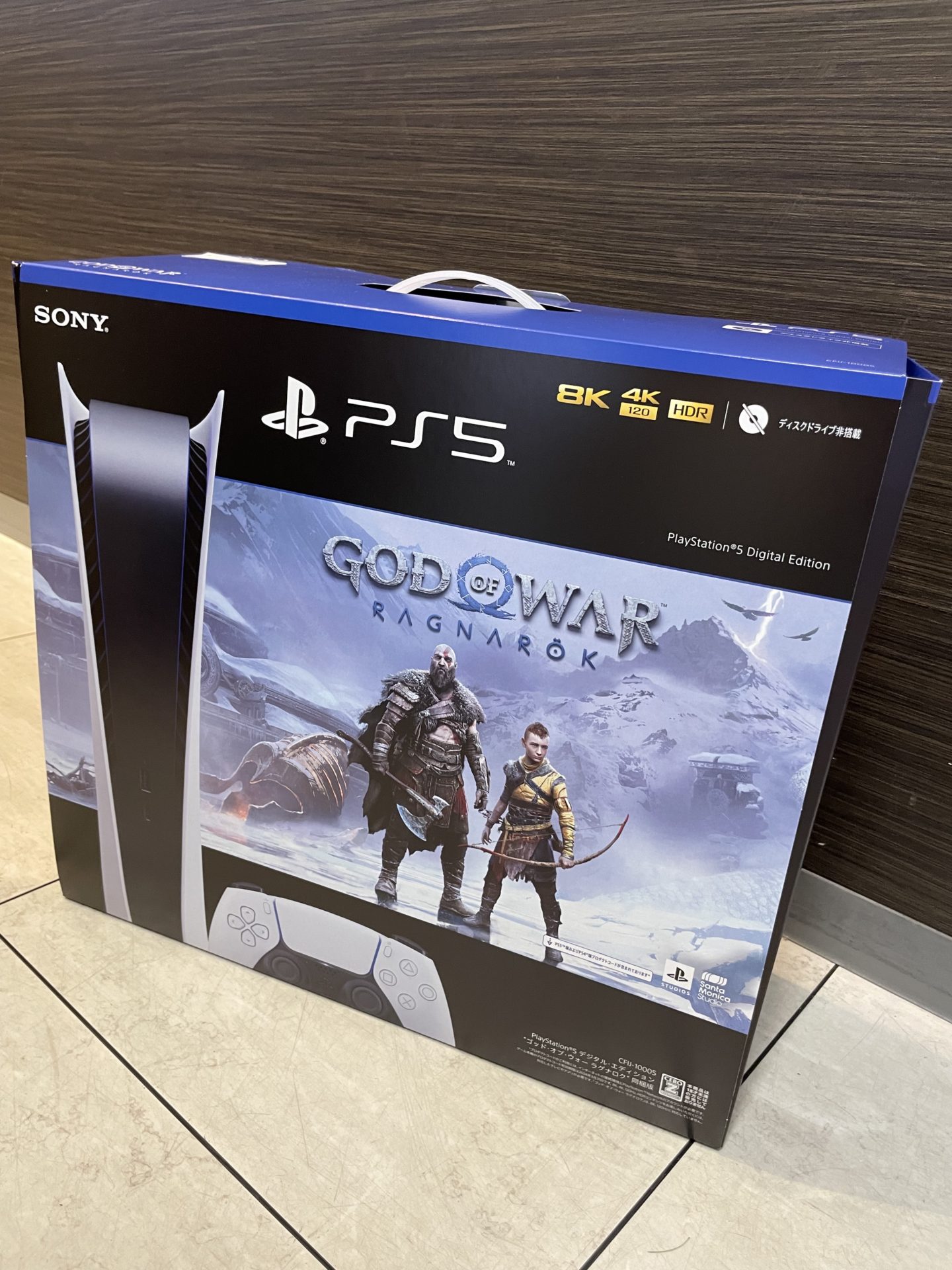 買取商品：SONY PlayStation5 デジタルエディション “ゴッド・オブ・ウォー ラグナロク” 同梱版　新品未使用