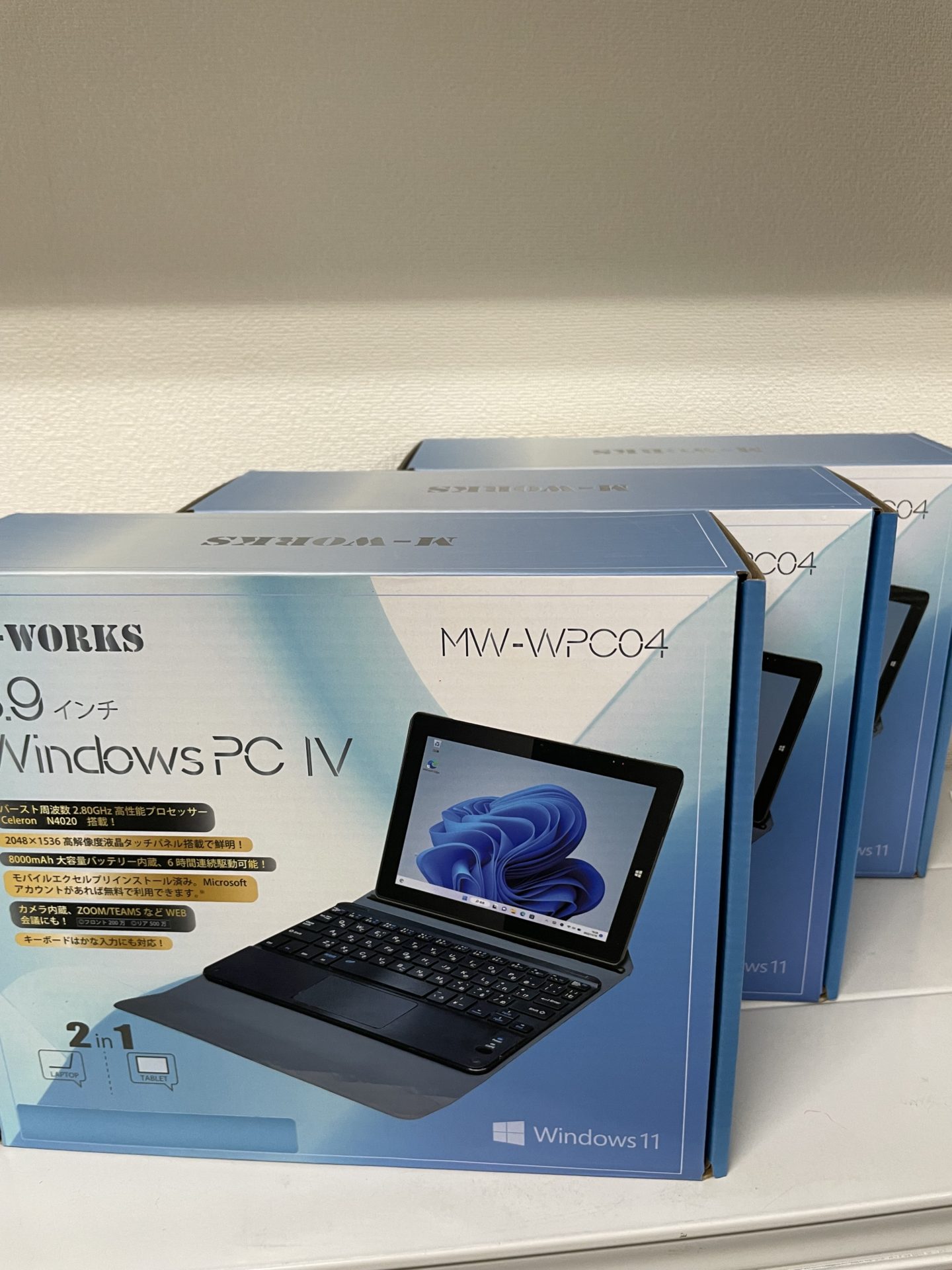 買取商品：M-WORKS 8.9インチ WindowsPC IV MW-WPC04 新品未開封　3台