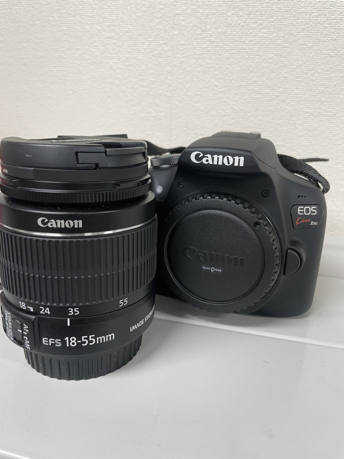 買取商品：Canon デジタル一眼レフカメラ EOS Kiss X90 標準ズームキット　中古