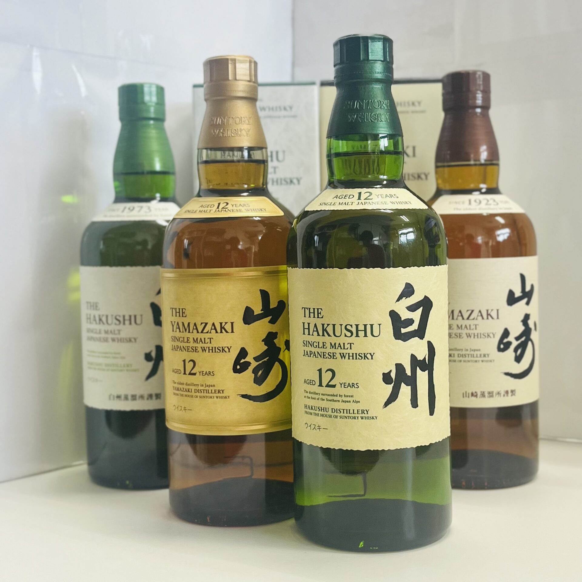 買取商品：【行橋店】ジャパニーズウィスキー 4本 白州 山崎