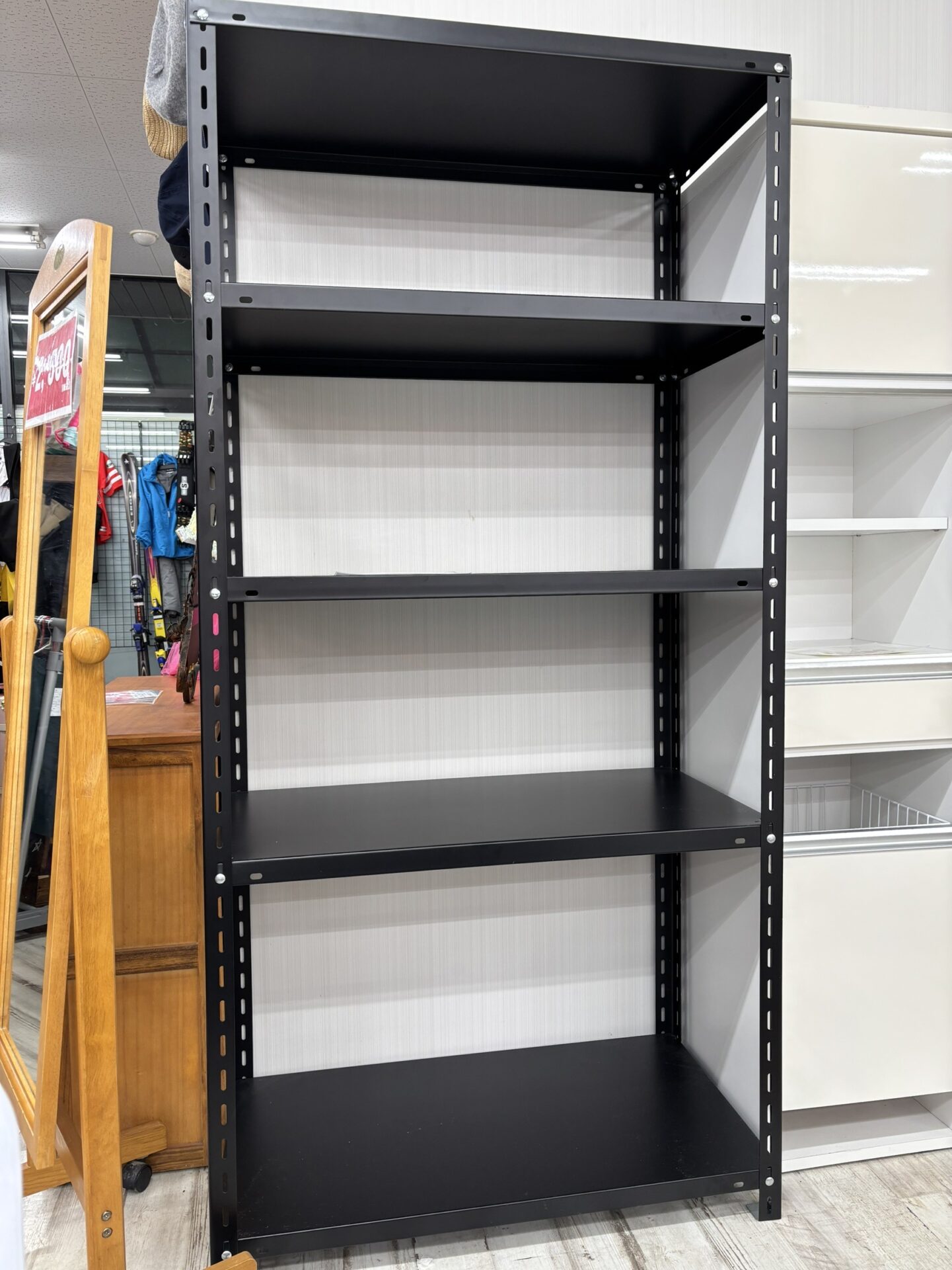 買取商品：【行橋店】５段スチールラック ブラック