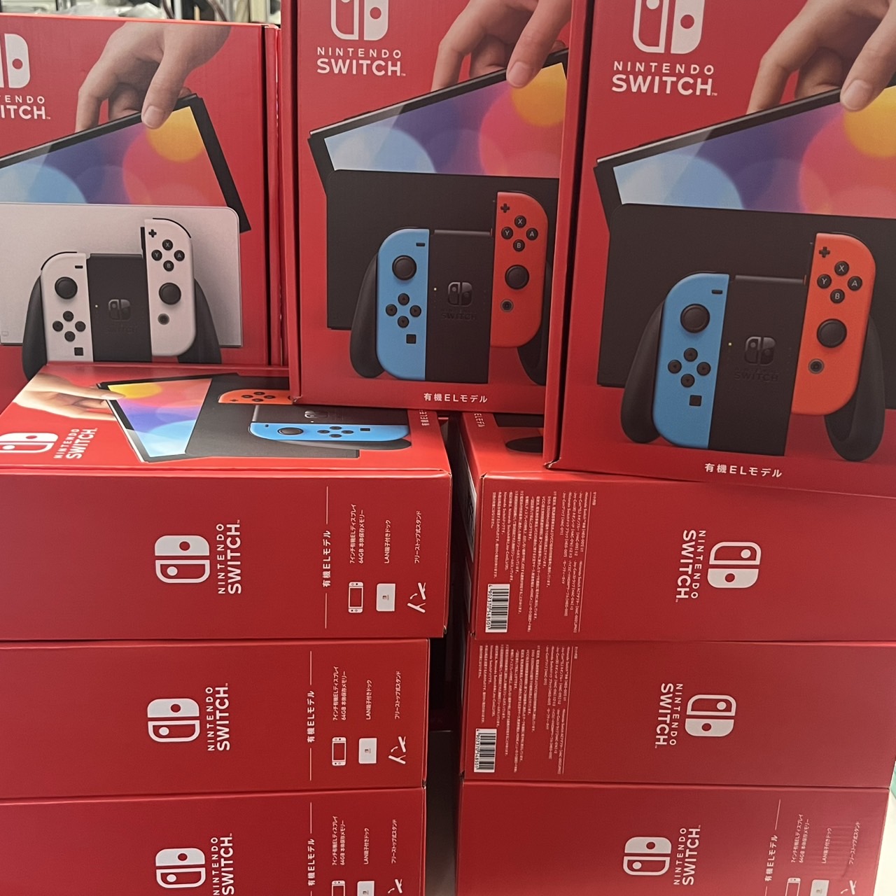 買取商品：【13台】Switch 有機ELカラー ホワイト/ネオン
