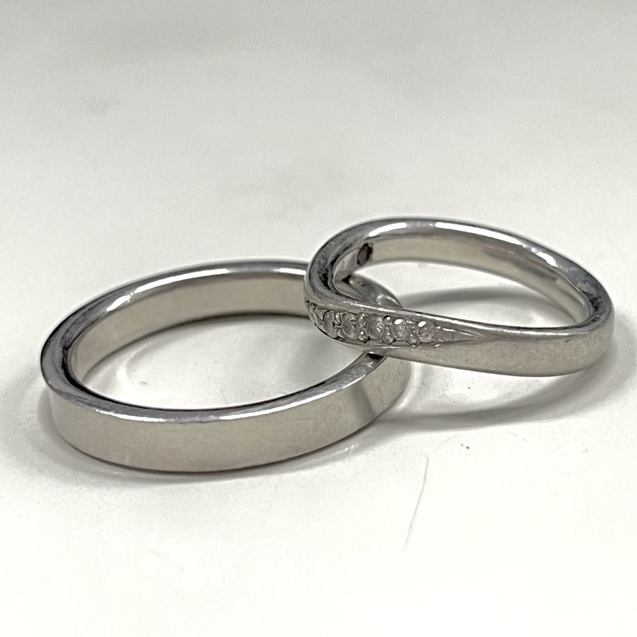 買取商品：プラチナ Pt900 リング2点