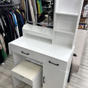 モデルミラー付き ドレッサー ホワイト