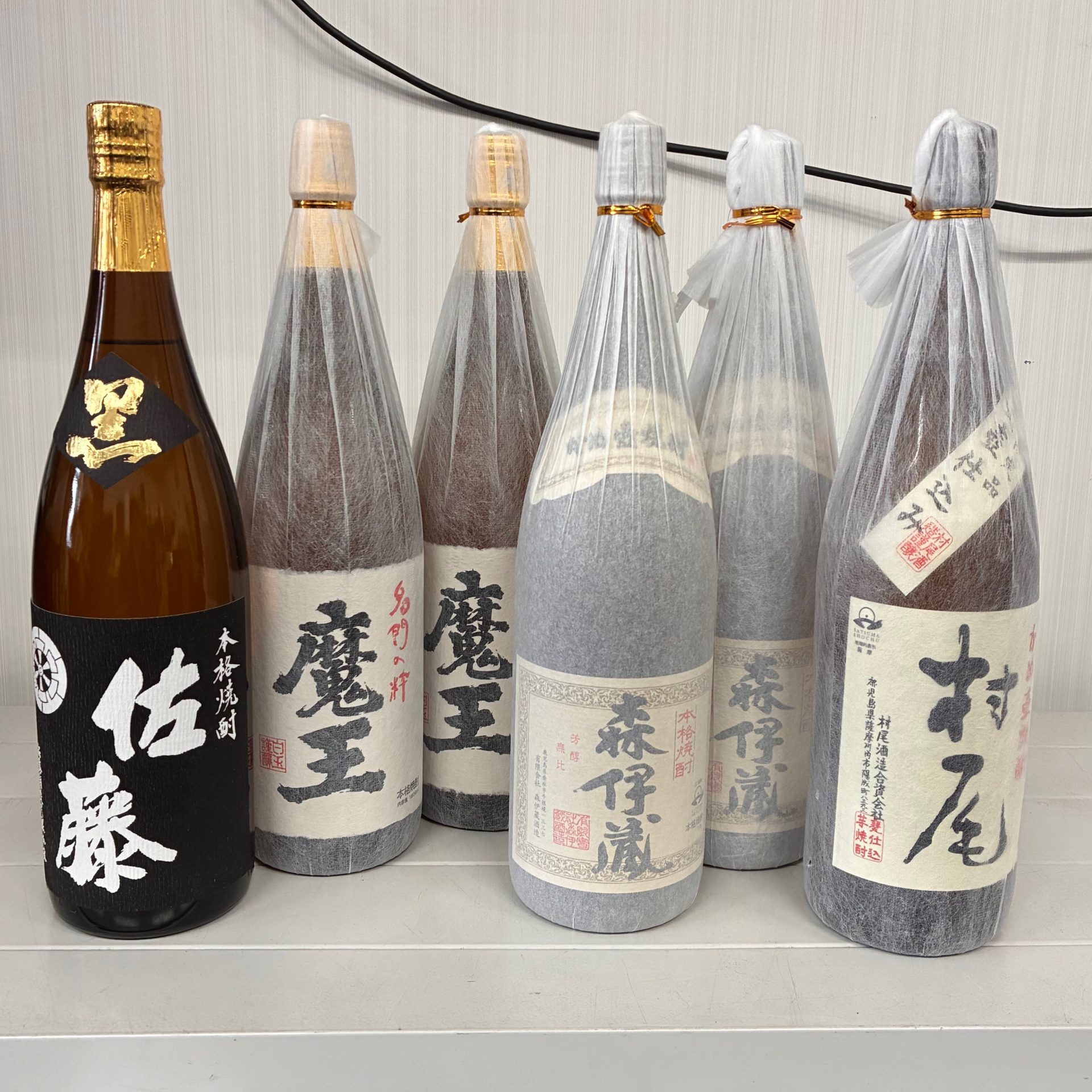 買取商品：【宅配買取】森伊蔵 魔王 村尾 佐藤 計6本